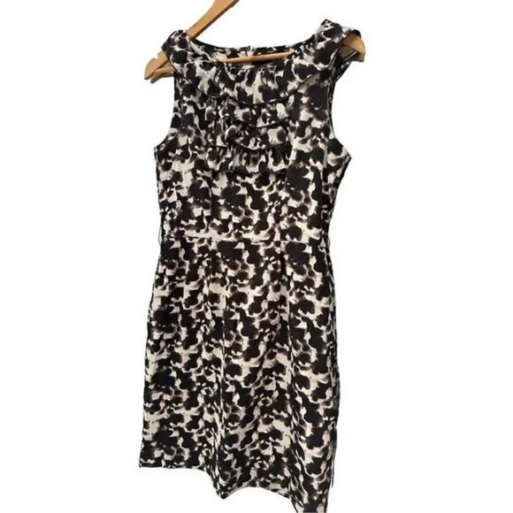 Banana Republic Sheath Dress With Ruffle Size 6 - Picture 1 of 5